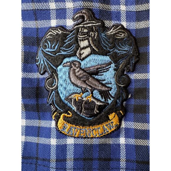 Harry Potter Ravenclaw Plaid blue black Skirtall Adjustable straps Hot topic M - Picture 5 of 16